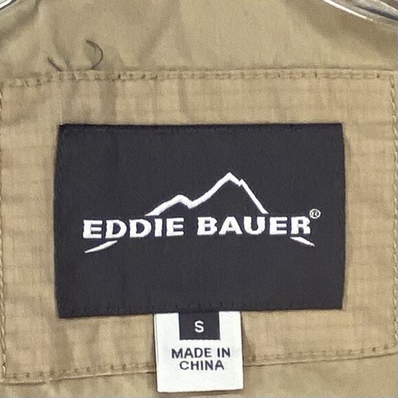 Eddie Bauer Mens Small Tan Utility Safari Travex Vest - Picture 5 of 13